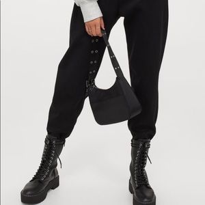 H&M high waist black cotton jogger
